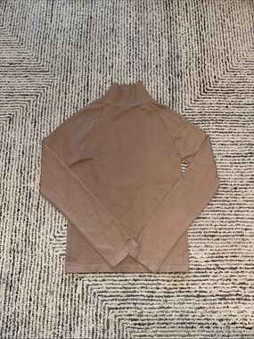 Intimately By Free People Long Sleeve Open Back Turtleneck - Taupe